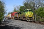 NS 1072 leads intermodal NS 268 east past CP SULLY